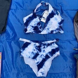 New High waisted two piece bathing suit